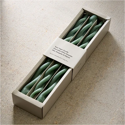 Double Twist Taper Candles (Set of 6) | West Elm
