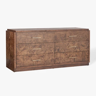 Finlo Burled Wood 6-Drawer Dresser (72") | West Elm