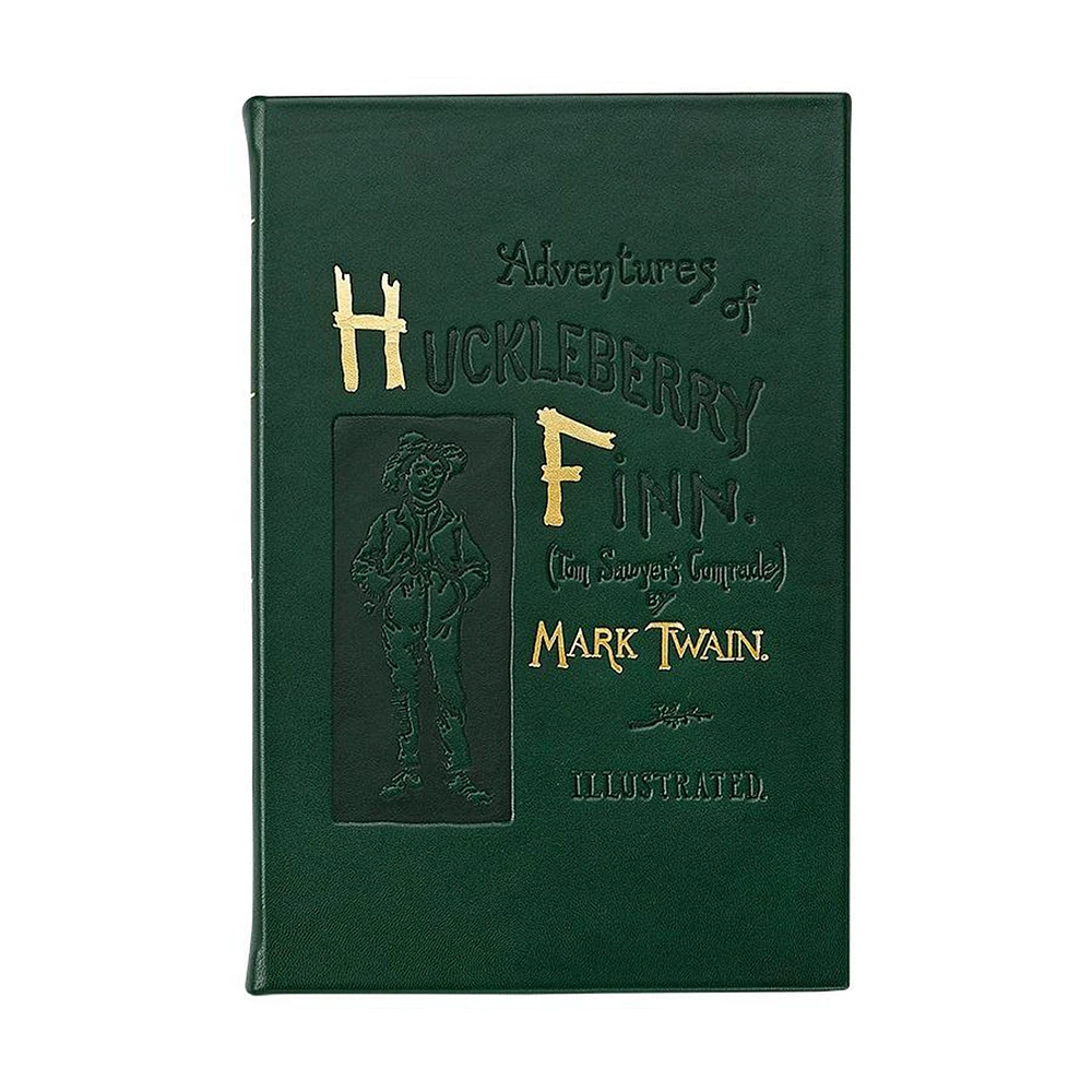 Adventures Of Huckleberry Finn Leather-Bound Heirloom Book | West Elm
