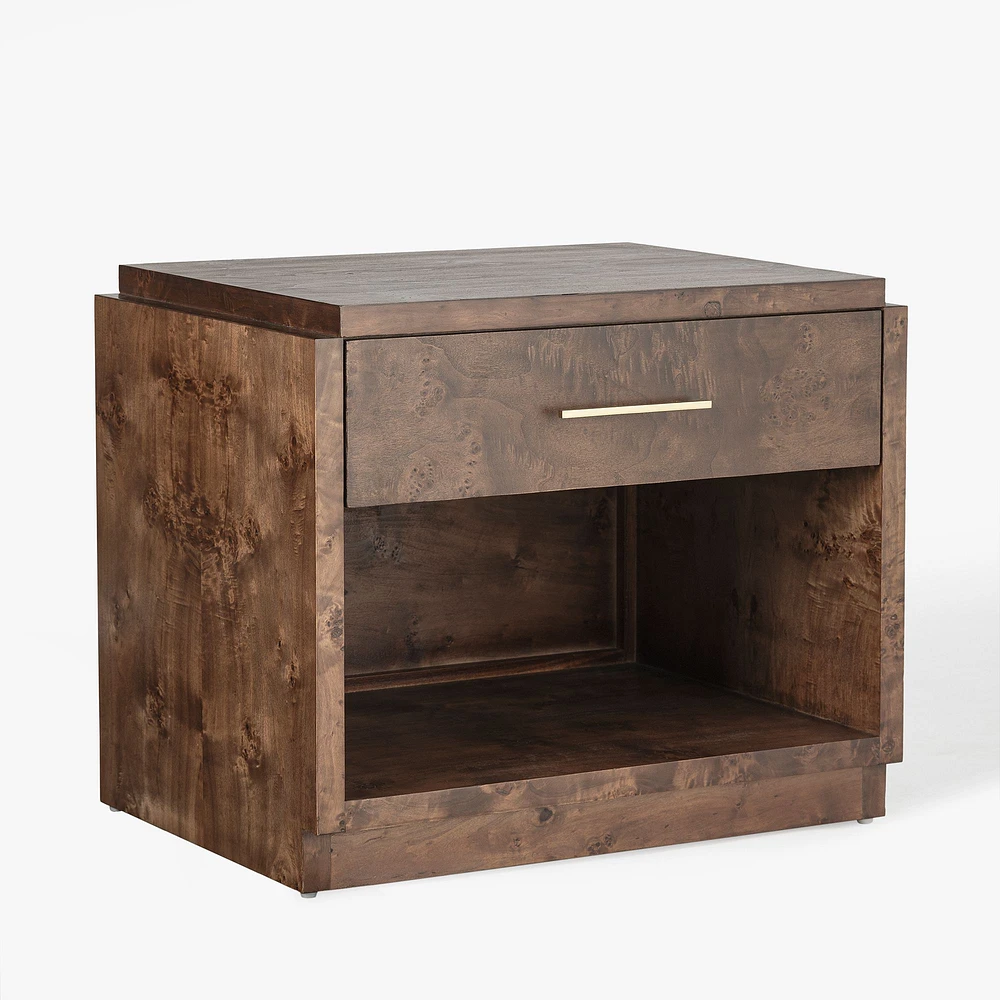 Finlo Burled Wood Nightstand (28") | West Elm