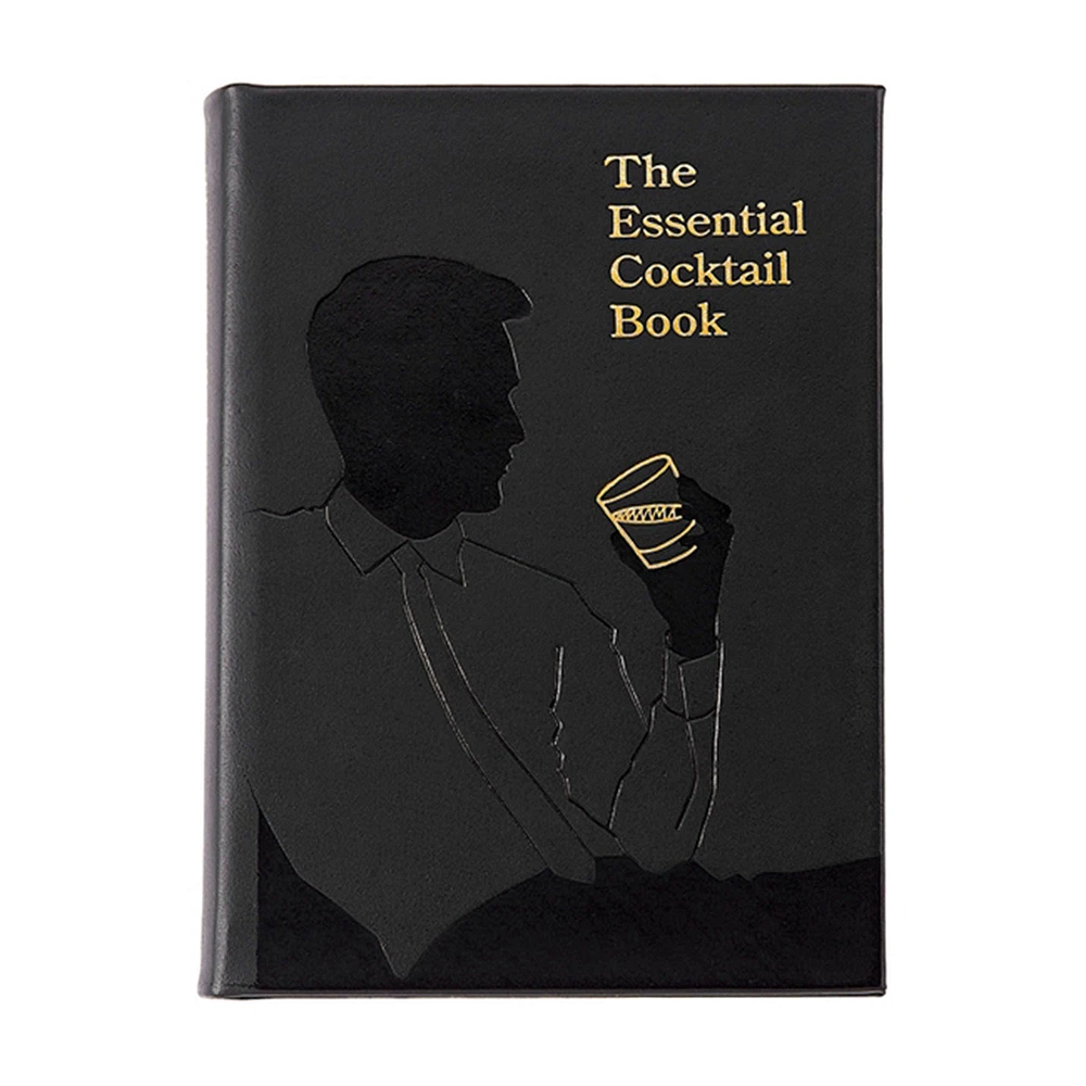 The Essential Cocktail Leather-Bound Book | West Elm