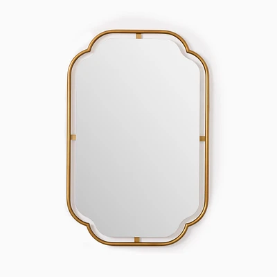 Floating Metal Frame Wall Mirror | West Elm