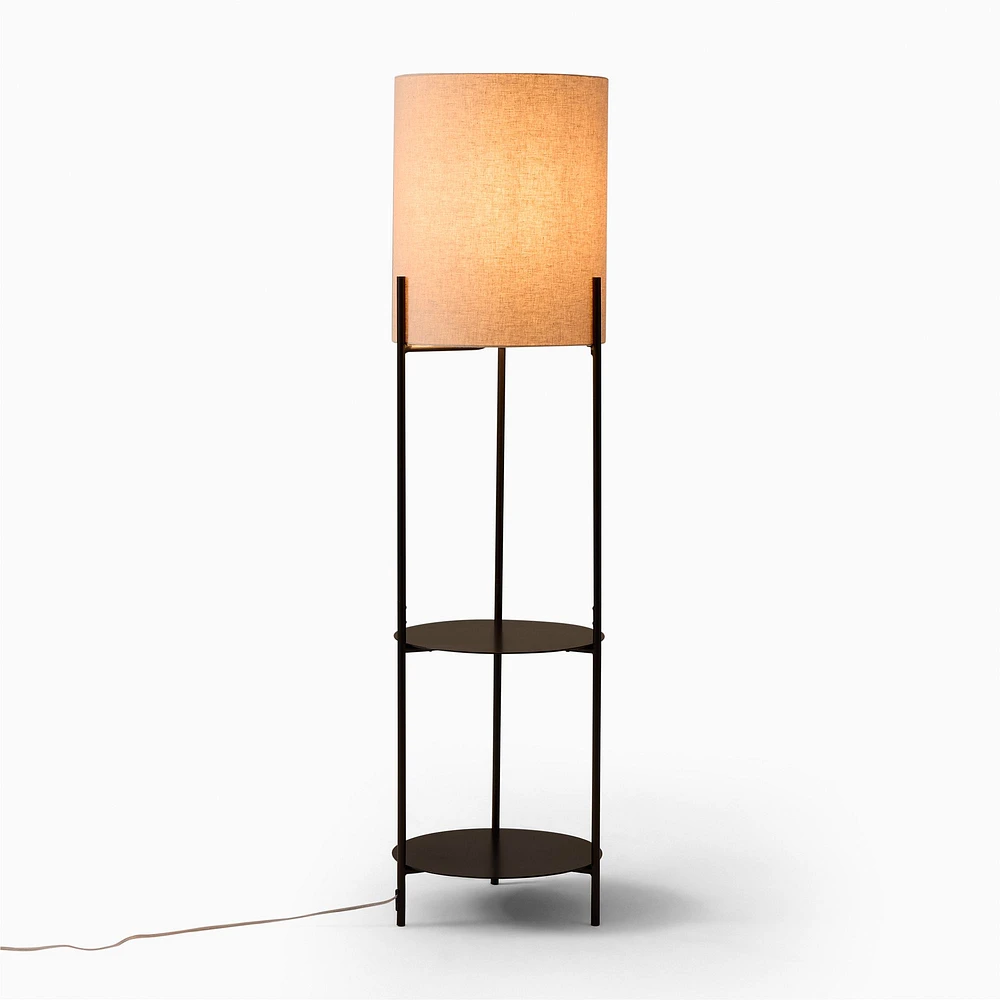 Metal Shelf Floor Lamp (62") | West Elm