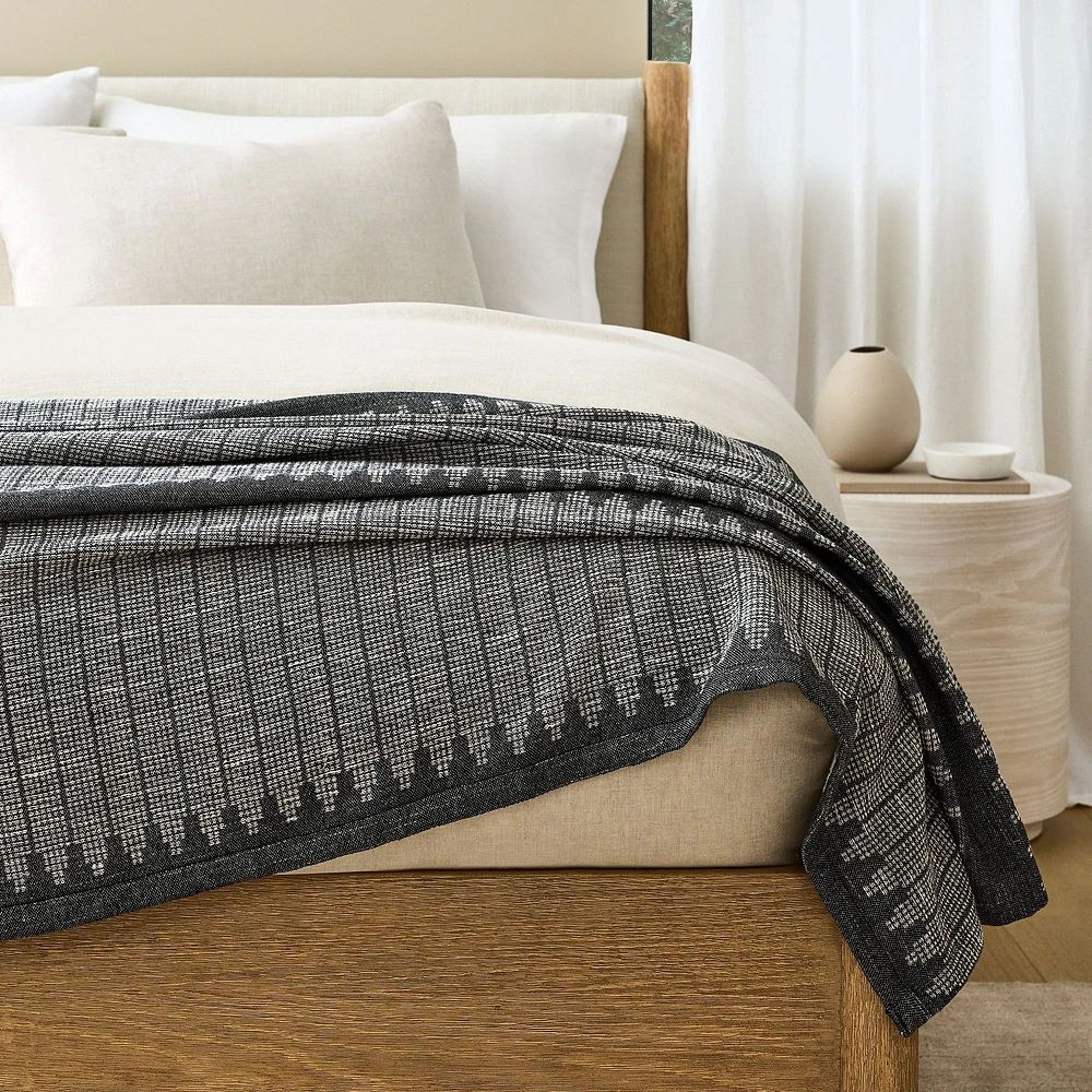 Reversible Woven Bed Blanket | West Elm