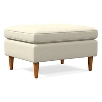 Hamilton Leather Ottoman | West Elm