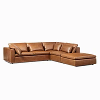 Harmony Modular Leather Piece Chaise Sectional | Sofa With West Elm