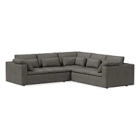 Harmony Modular Leather 3 Piece L-Shaped Sectional | Sofa With Chaise West Elm