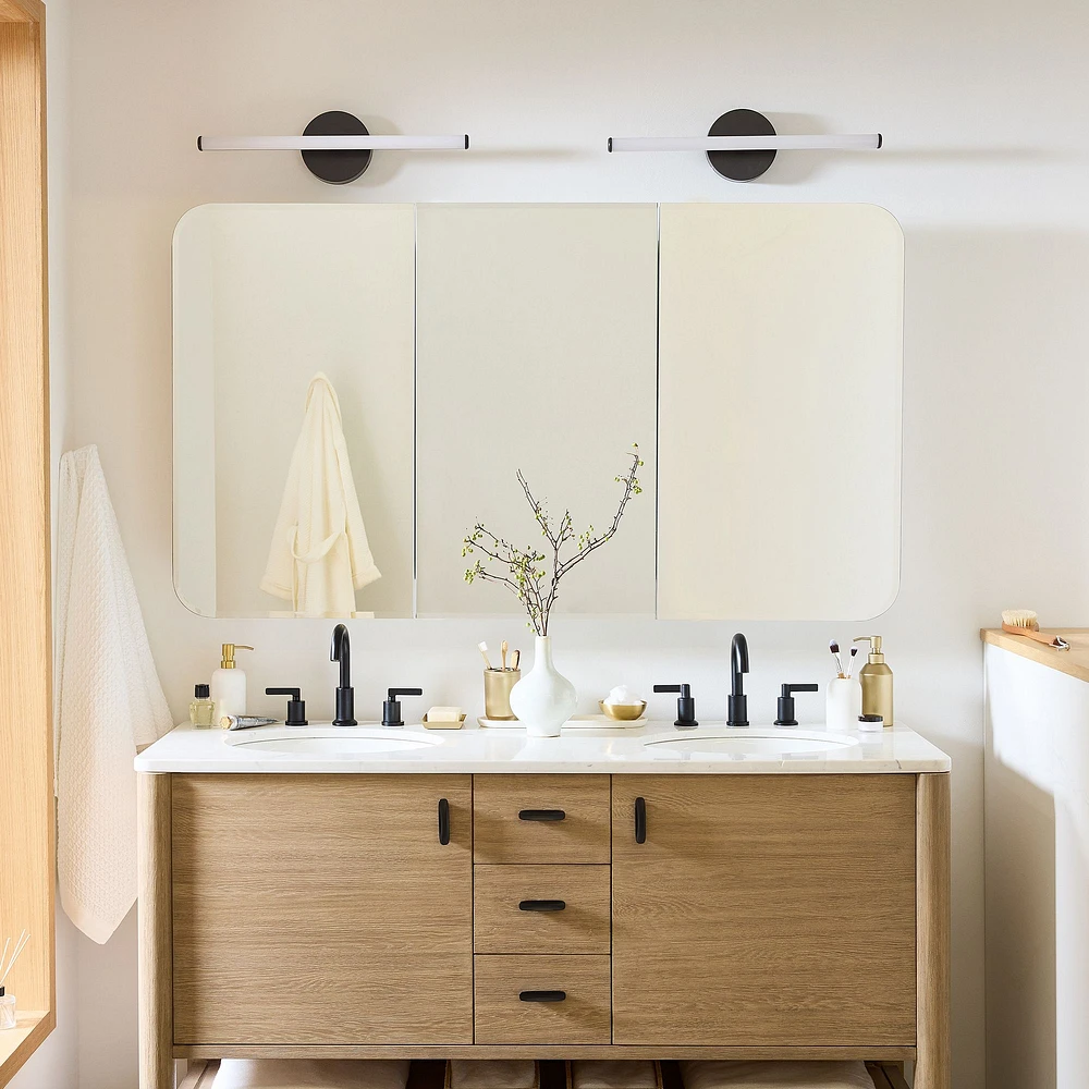 Frameless Seamless Triple Medicine Cabinet | West Elm