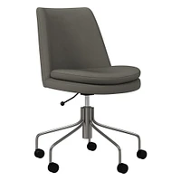 Finley Leather Swivel Office Chair | West Elm