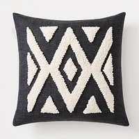 Cotton Tree Punch Needle Ndebele Pillow | West Elm