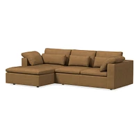 Harmony Modular Leather Piece Chaise Sectional | Sofa With West Elm