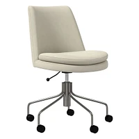 Finley Leather Swivel Office Chair | West Elm