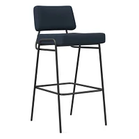 Wire Frame Leather Bar & Counter Stools | West Elm