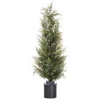 Faux Cedar Tree w/ Tin Planter | West Elm