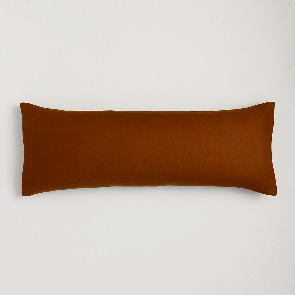 European Flax Linen Body Pillow Cover | West Elm