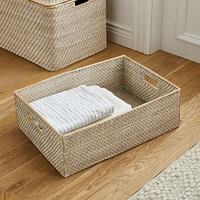 Modern Weave Rattan Underbed Baskets | West Elm