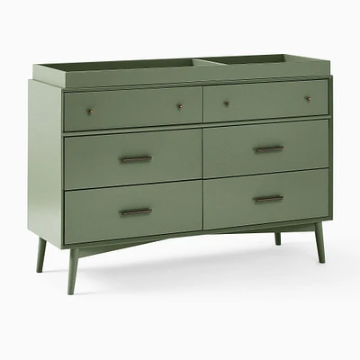 Mid-Century Painted 6-Drawer Changing Table (56") | West Elm