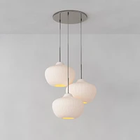 Sculptural -Light Ribbed Chandelier | West Elm