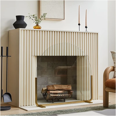 Willow Arched Fireplace Screen | West Elm