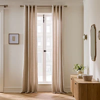 European Flax Linen Grommet Curtain | West Elm