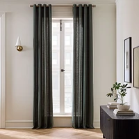 European Flax Linen Grommet Curtain | West Elm