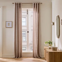 European Flax Linen Grommet Curtain | West Elm