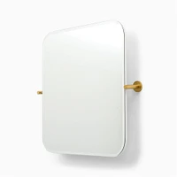 Frameless Pivot Wall Mirror - Rectangle | West Elm