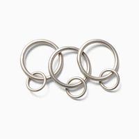 Double Loop Curtain Rings (Set of 7) | West Elm