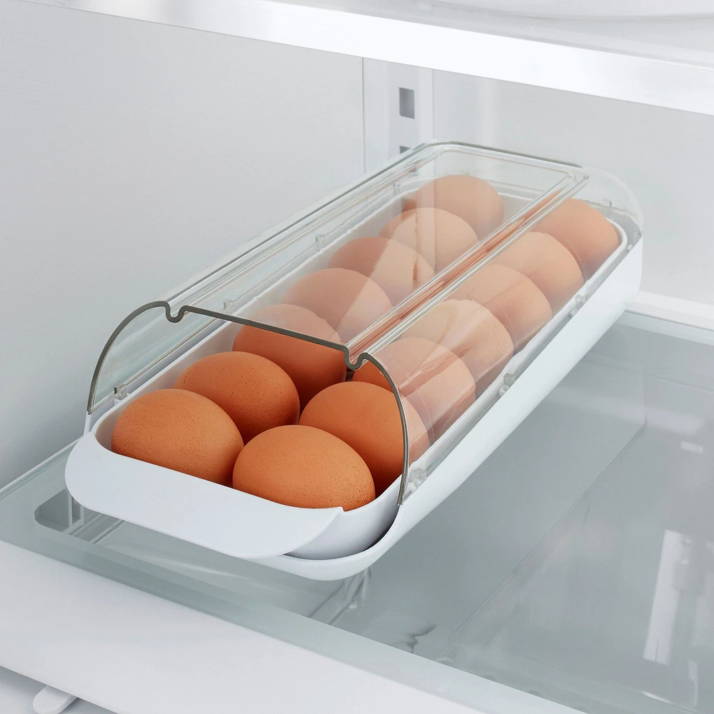 YouCopia FridgeView® Rolling Egg Holder | West Elm