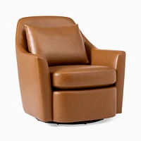 Dallas Leather Swivel Chair | West Elm