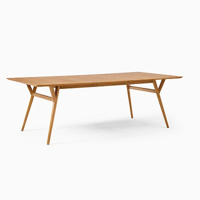 Extra Deep Mid-Century Expandable Dining Table (72"–92") - Acorn | West Elm