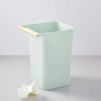 Yamazaki Wood Handle Trash Can | West Elm