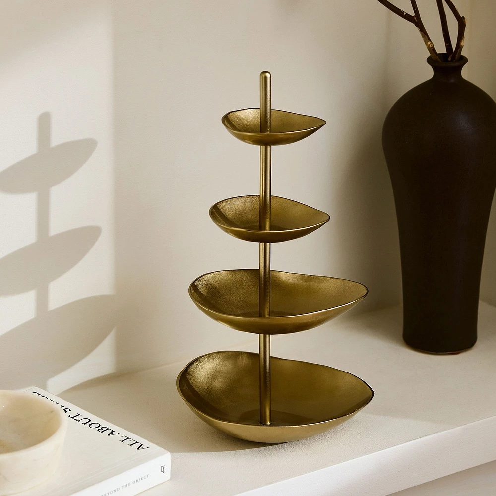 Organic Metal Jewelry Storage Tower | West Elm