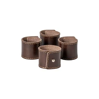 Costa Nova Leather Napkin Rings (Set of 4) | West Elm