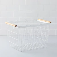 Yamazaki Wood Handle Baskets | West Elm