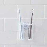 Yamazaki Suction Cup Toothbrush Holder - White | West Elm