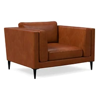 Anton Leather Chair - Metal Legs | West Elm