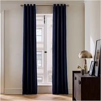 European Flax Linen Blackout Grommet Curtain | West Elm