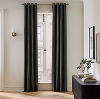 European Flax Linen Blackout Grommet Curtain | West Elm