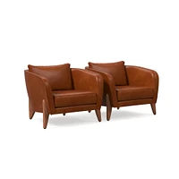 Delray Leather Chair | West Elm