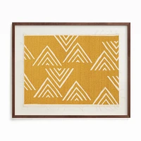 "The Mountain Top" Framed Textile Art by Minted for West Elm | West Elm