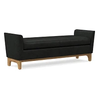 Harvey Leather Bench | West Elm