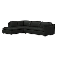 Marin Leather 2-Piece Bumper Chaise Sectional (114") | West Elm