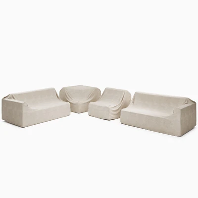 Telluride Outdoor 4-Piece L-Shaped Sectional Protective Cover | West Elm