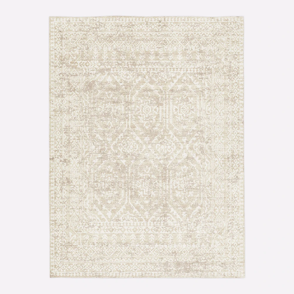 Reflected Emblem Easy Care Rug | West Elm