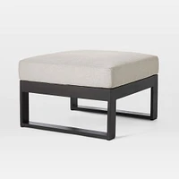 Portside Aluminum Outdoor Ottoman | West Elm