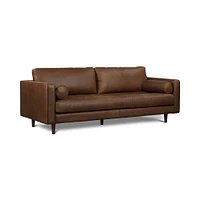 Dennes Leather Sofa (72"–88") | West Elm