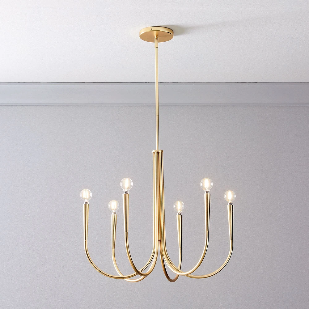 Swoop Arm Chandelier (25"–30") | West Elm