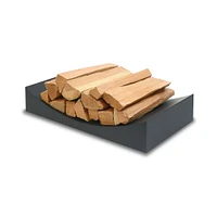 Minimalist Curved Firewood Holder | West Elm