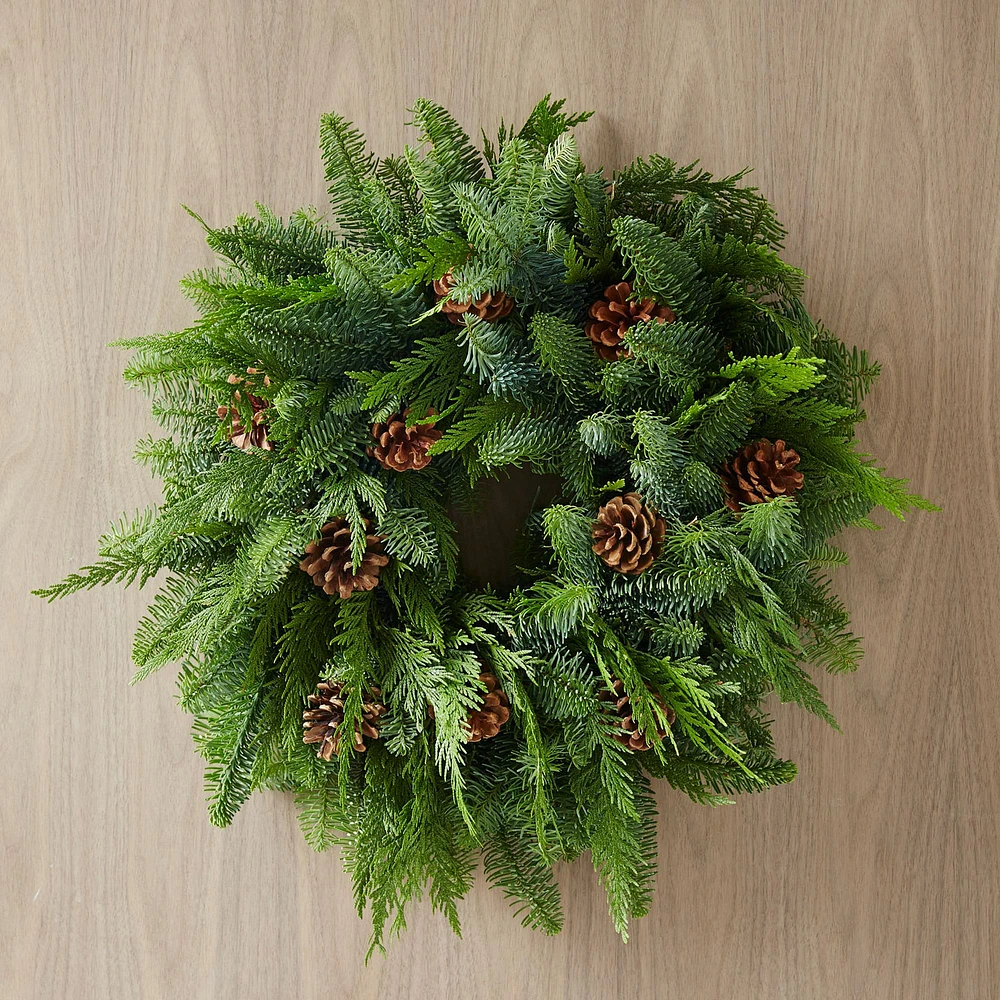 Pinecone Wreath | West Elm